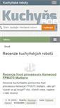 Mobile Screenshot of kuchynsky-robot.info